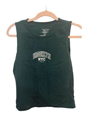 Orange Kiss Women's Brooklyn NYC Green Tank Top